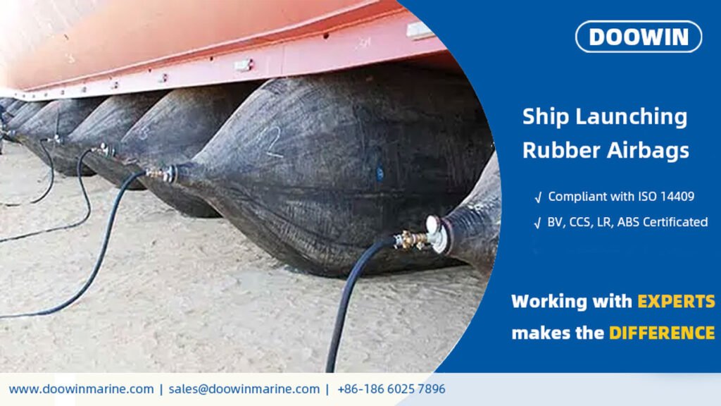 SHIP-LAUNCHING-MARINE-RUBBER-AIRBAGS