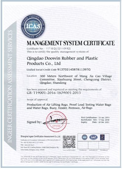 ISO-Certificate