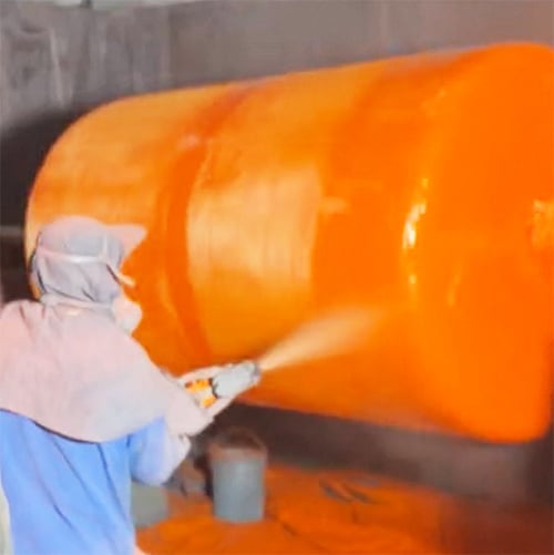 PU-painting-for-the-subsea-buoyancy-foam-blocks