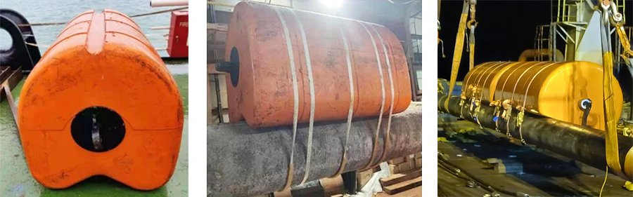 pipeline laying floats
